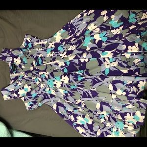 Lane Bryant NWT purple flowers dress